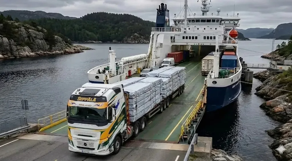 International traffic on ferry